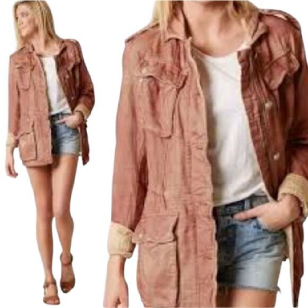 Free People Not Your Brothers Utility Jacket‎ Casual Lightweight Military Anorak